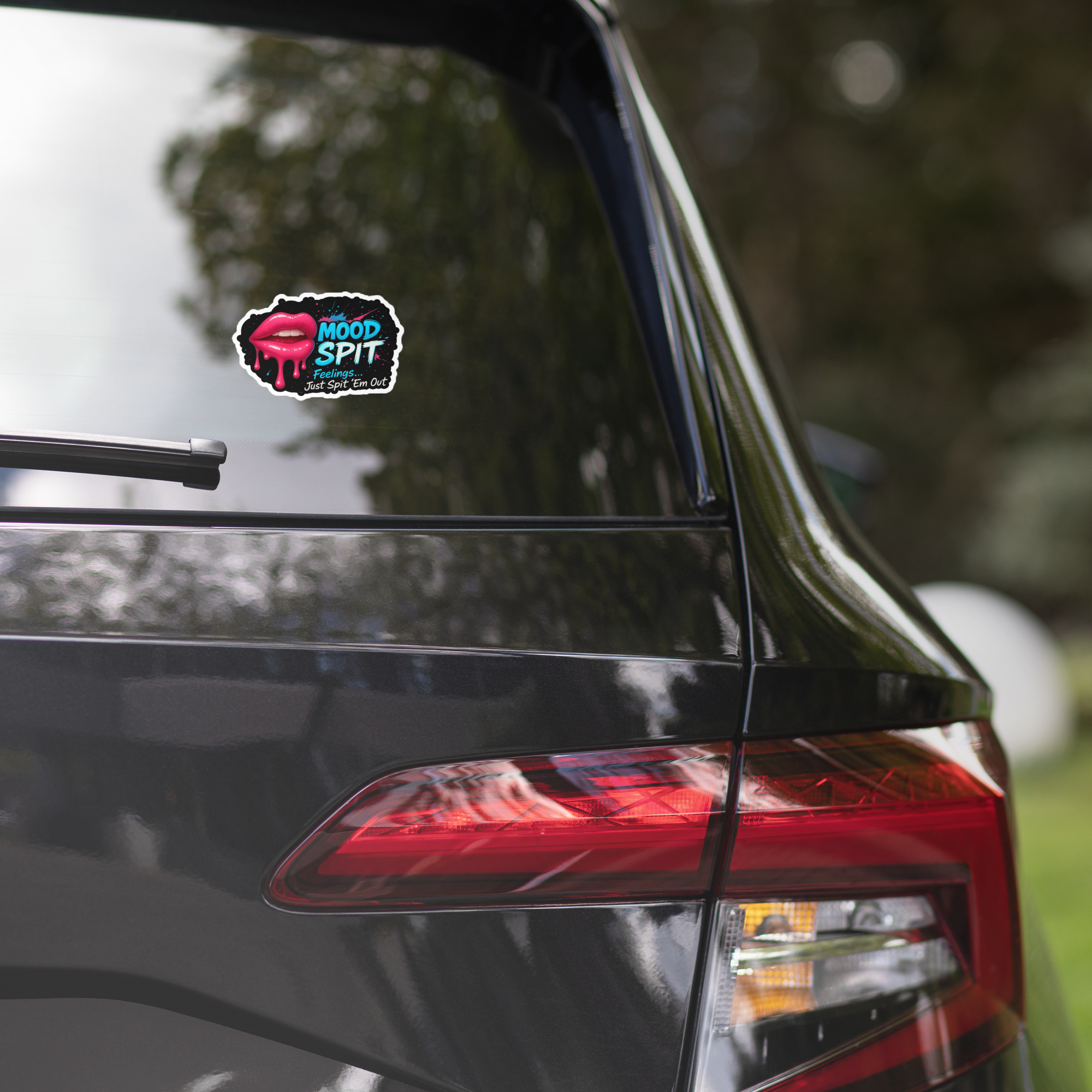 Mood Spit Logo Sticker - Image 4